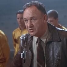 Hoosiers review 1986 Gene Hackman microphone-