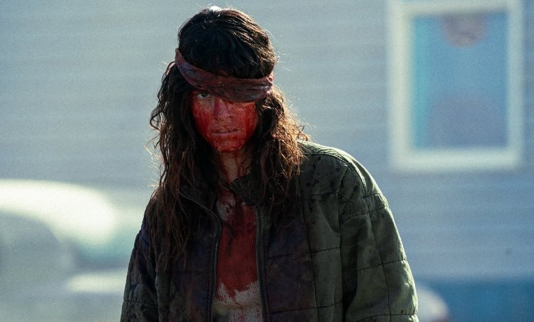 ONSLAUGHT review Adria Arjona eye patch-