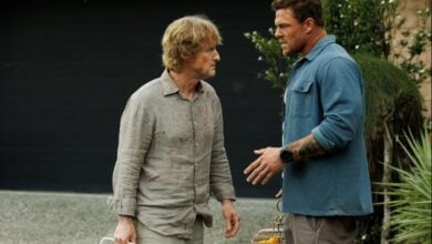 Runner Angel Studios review Owen Wilson Alan Ritchson-